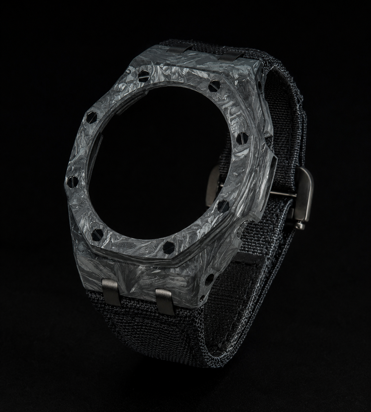 Kit, Bracelet Nylon + Cadran Carbon by GSHOP